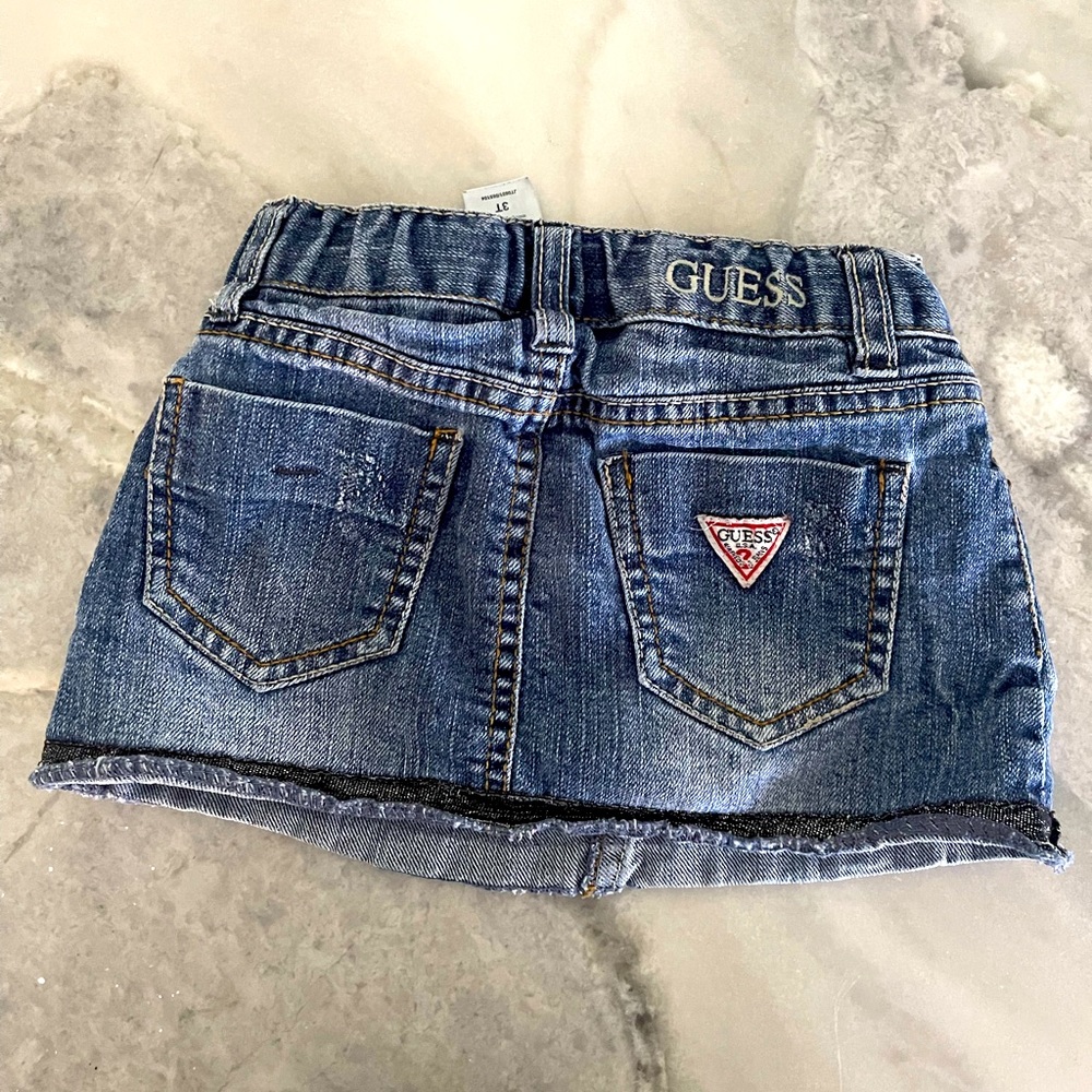 Guess toddler jean skirt size 3t